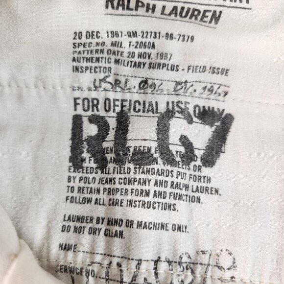 Polo Jeans Company Ralph Lauren Mens Pants PJC Beige 36x30 Cotton Straight Leg - Picture 14 of 15